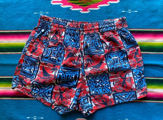 60's Highland Swimwear swim shorts trunks fisherm… - image 9