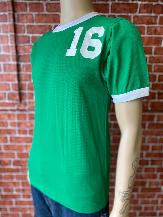 80's Volleyball player #16 McGrail green t-shirt … - image 4