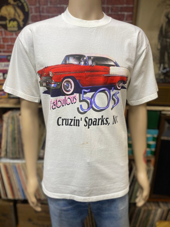 90's Fabulous 50's Cruzin' Sparks, NV white t-shi… - image 4