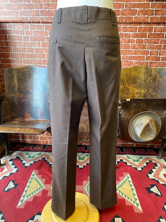 Work wear brown utility work pants size 31x29 mad… - image 7