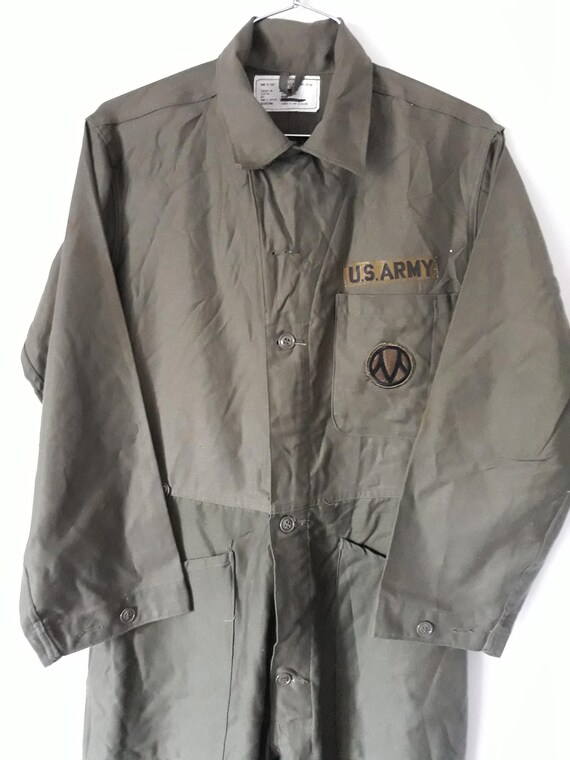 Vintage unisex 60's 70's US Army olive green utili
