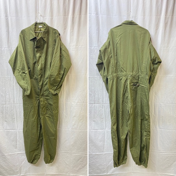 U.S. Army Mechanic Cold Weather Olive Green Coveralls Utility Long 