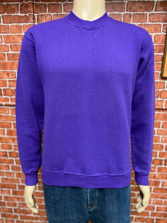 80's Russell Sportswear unisex purple sweatshirt blan… Gem