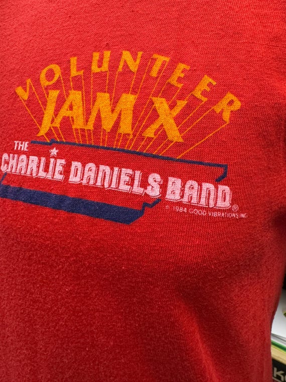 T-shirt Vintage The Charlie Daniels Band - Bianca, Taglia S-234XL - Nuova Con Etichette - Foto 4