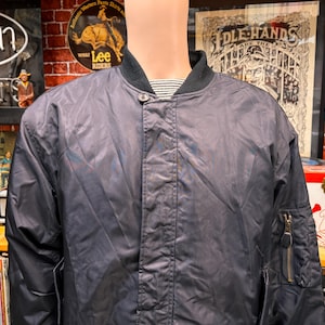 90&#39;s Aviator Rothco black flight bomber jacket size medium.
