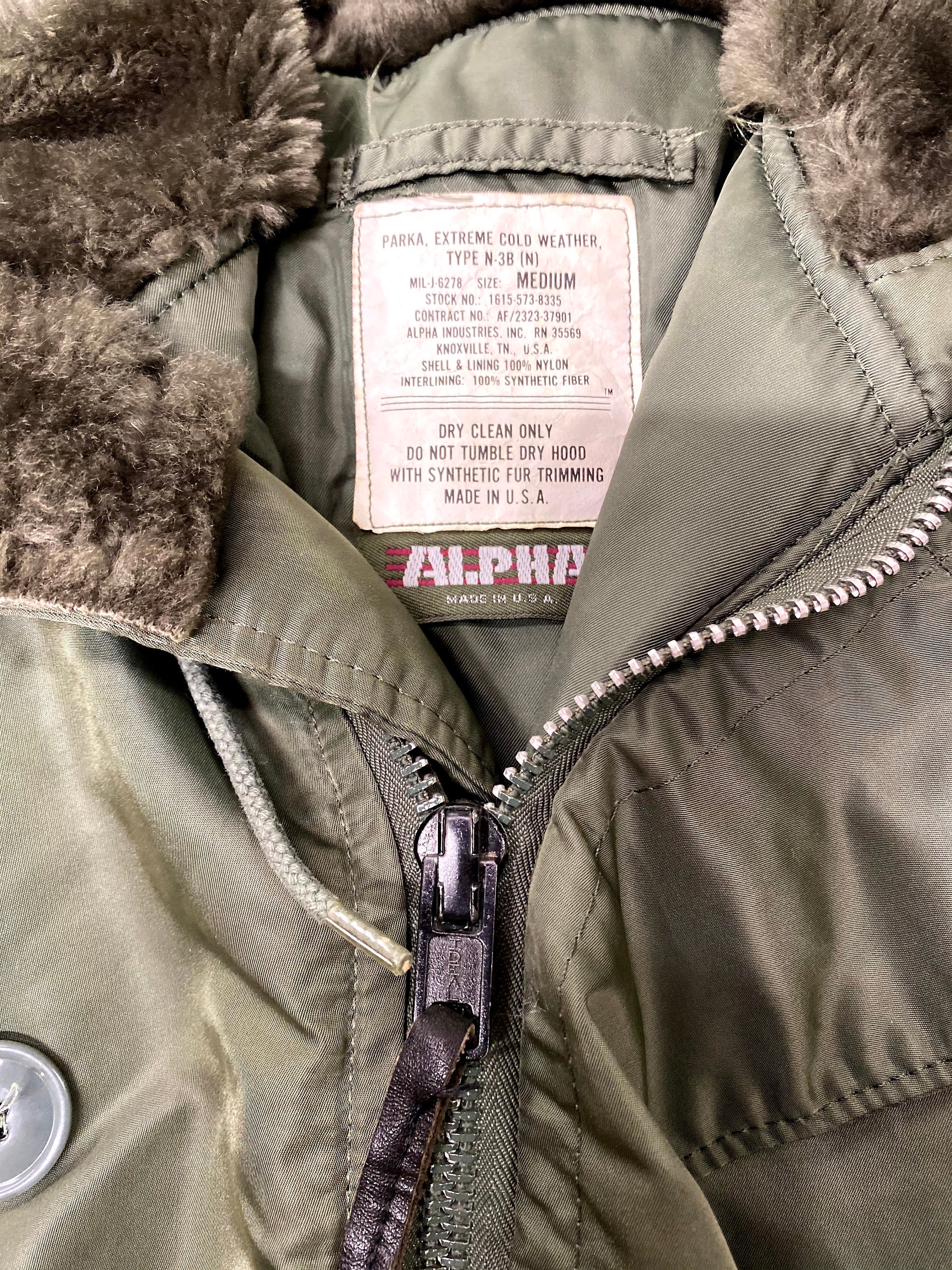 Alpha Industries Extreme Cold Weather Green Parka Type N-3B - Etsy