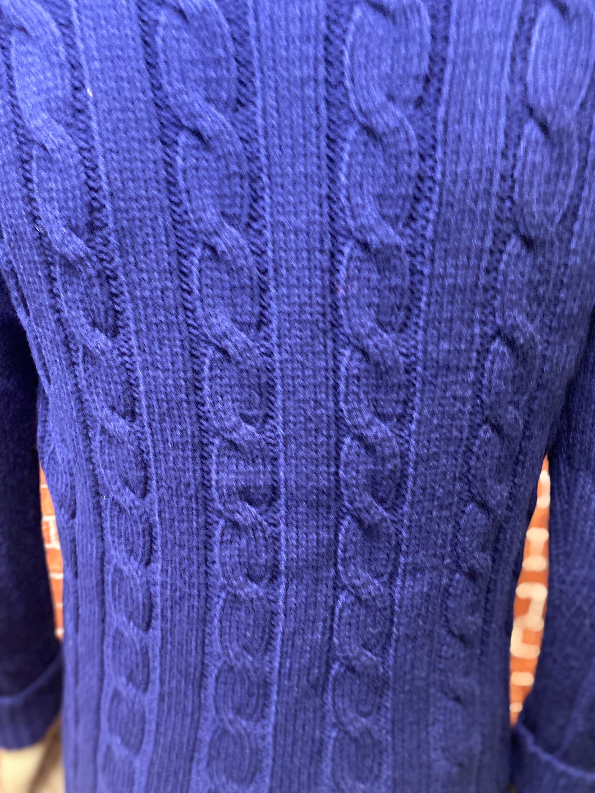 70's〜 Sears Acryl Knit Cardigan Vintage 70s 80s Sears Long Button up Cardigan Sweater, Women