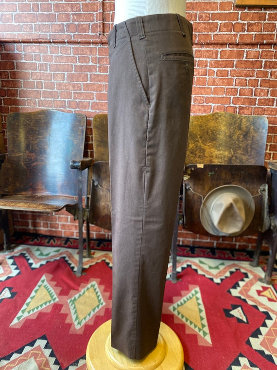 Work wear brown utility work pants size 31x29 mad… - image 6