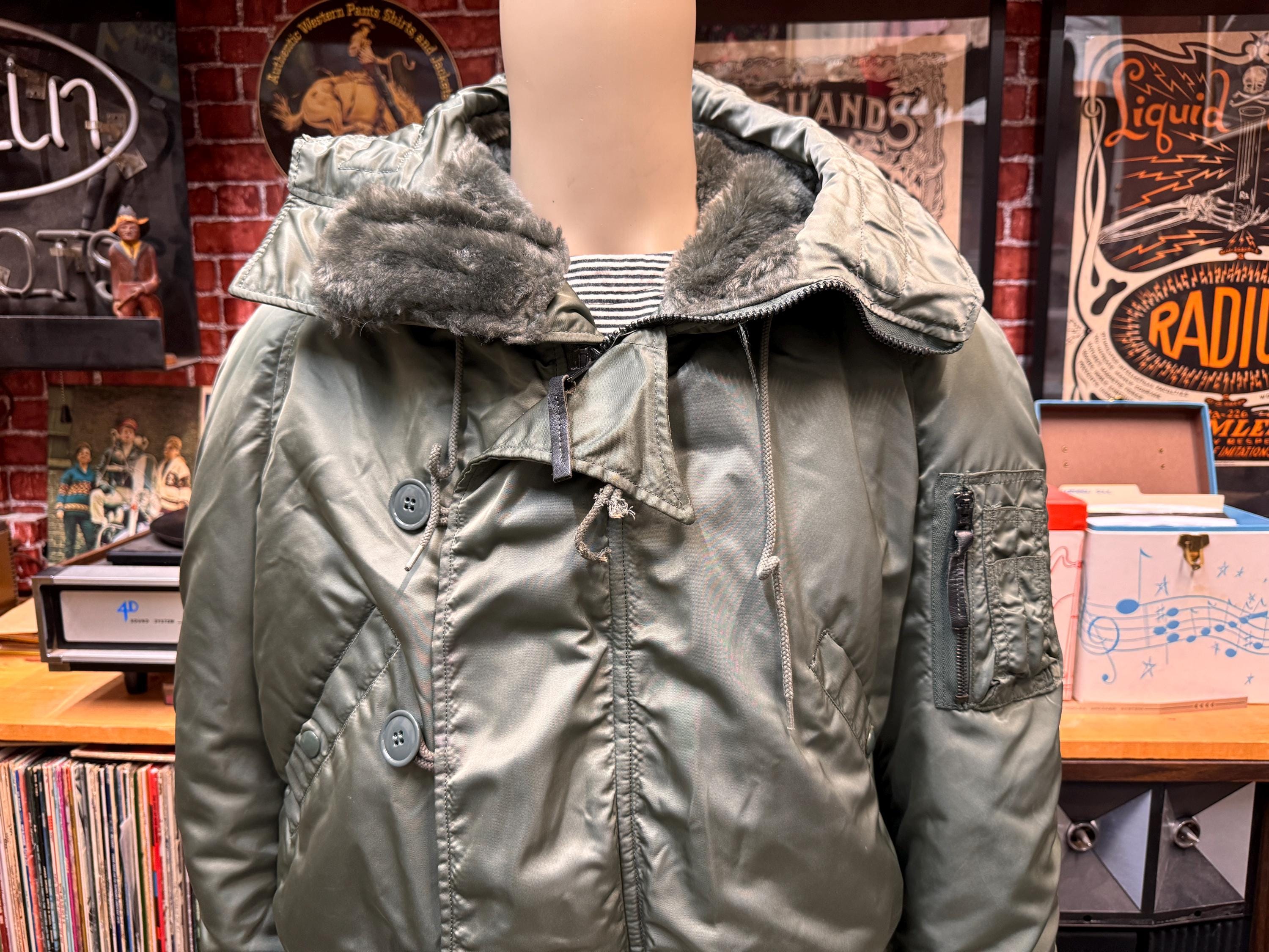 80's Parka Type N-2B Attached Hood Extreme Cold Weather 80's Parka Type N-2B Attached Hood Extreme Cold Weather