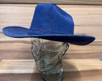 1960s Stetson 3X Beaver Cowboy Hat, Last Drop - Size 7 1/8 Long