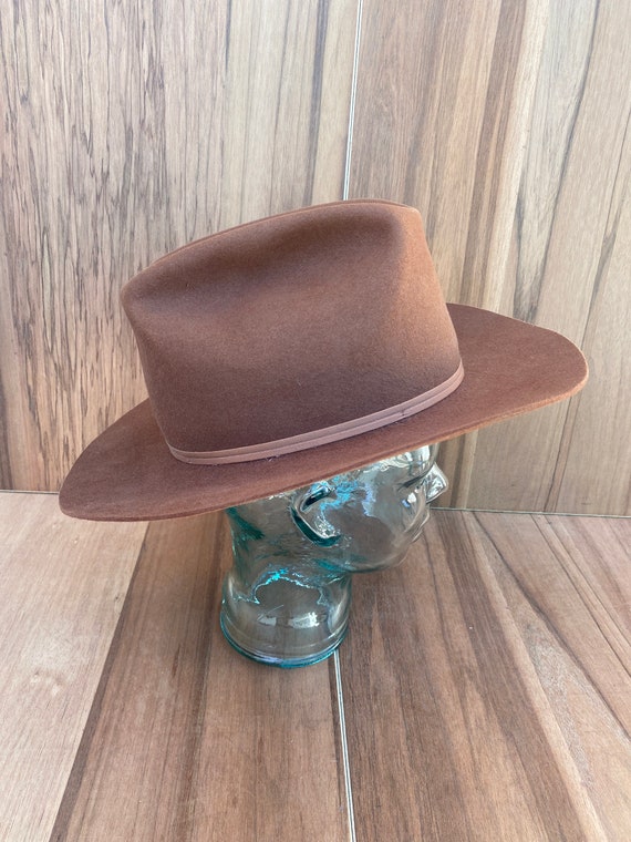 Vtg Gold Label Fine Hats Open Road cowboy cattlem… - image 4
