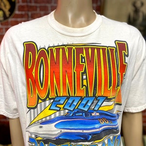 2001 Bonneville Speed Week Salt Flats, Utah Participant white t-shirt size XL.
