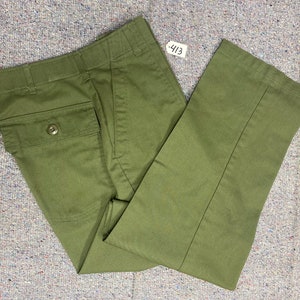 OG-507 size 30x31 U.S. Army fatigue utility field combat men&#39;s pants poly/cotton.