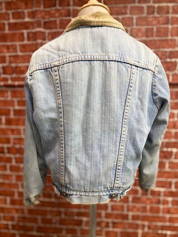70's Wrangler size 10 boys denim sherpa jacket made i… Gem
