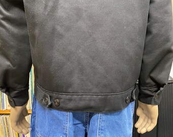 Vtg 90's Dickies Black Jacket With BSA Motorcycles Patches