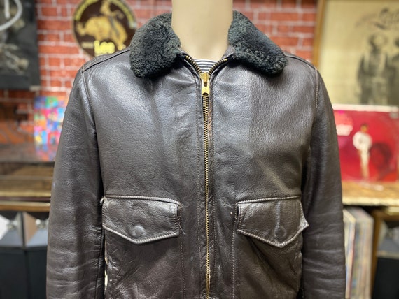 60's L.l.bean Flight Leather Jacket 
