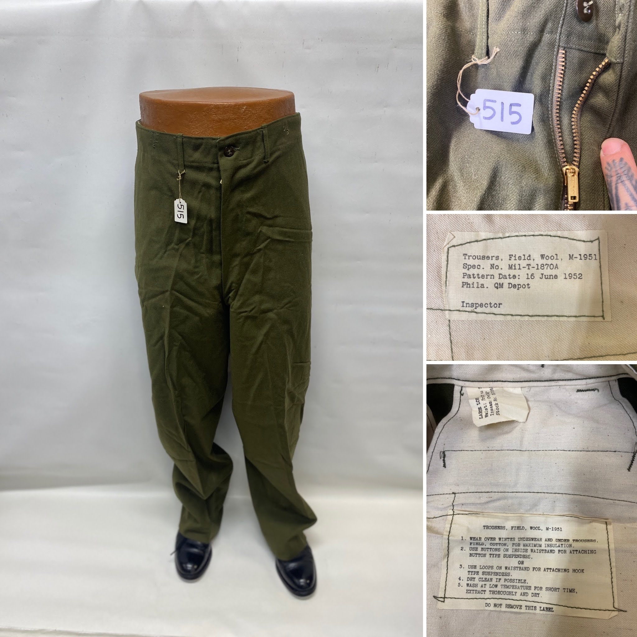 フルオーダー Vintage U.S.ARMY M-1951 Field Pants lagoa.pb.gov.br