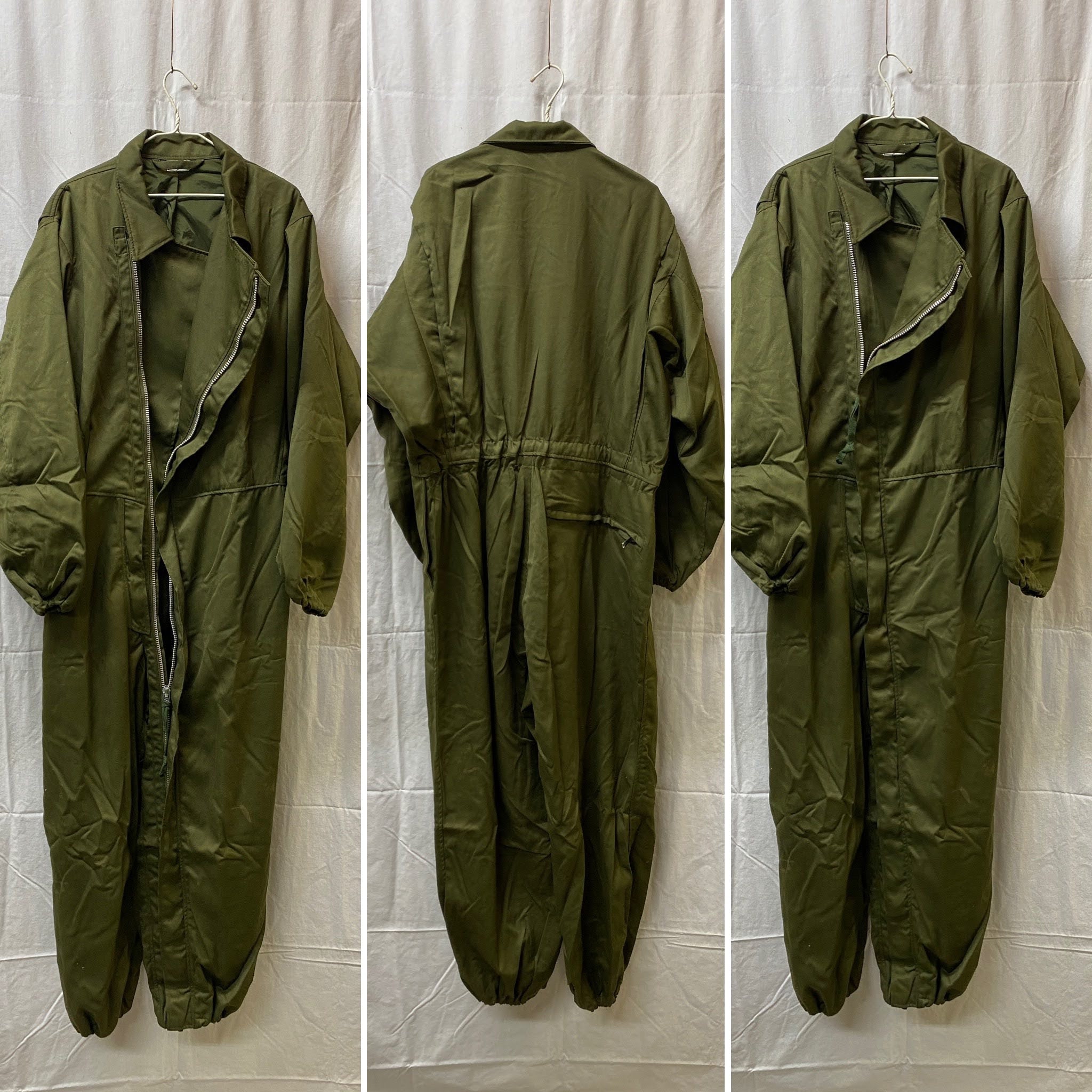 U.S. Army Mechanic Cold Weather Olive Green Coveralls Utility Long