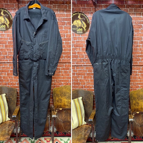 Noir 100 polyester tenue manches longues combinaison utilitaire garage mecanicien ferme taille 46 Regulier. Etsy Canada