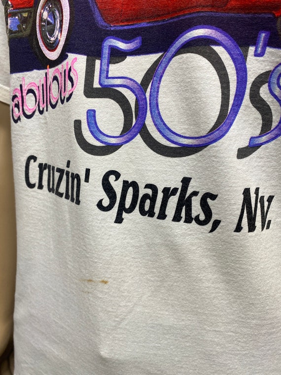 90's Fabulous 50's Cruzin' Sparks, NV white t-shi… - image 5