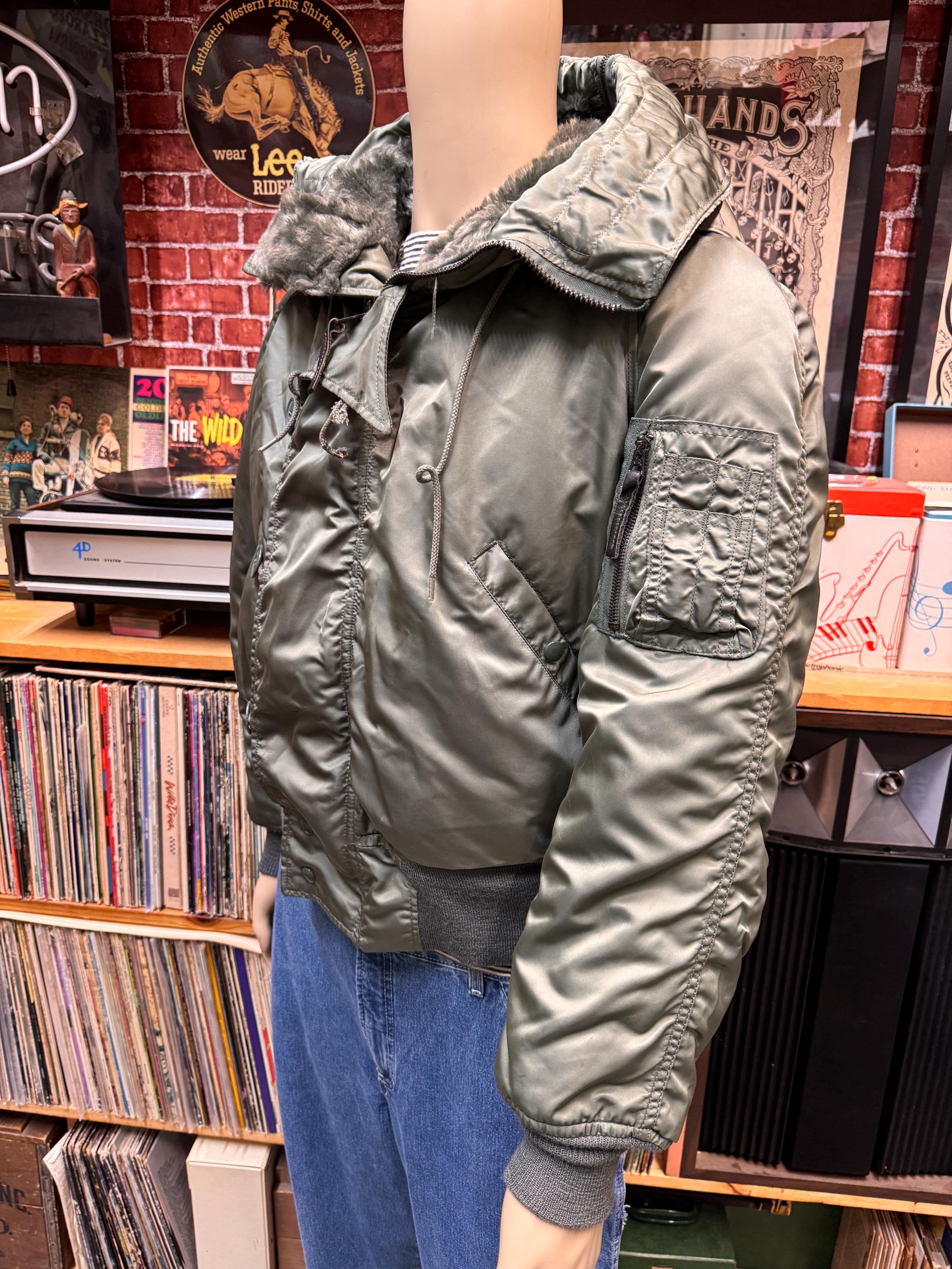 80's Parka Type N-2B Attached Hood Extreme Cold Weather 80's Parka Type N-2B Attached Hood Extreme Cold Weather