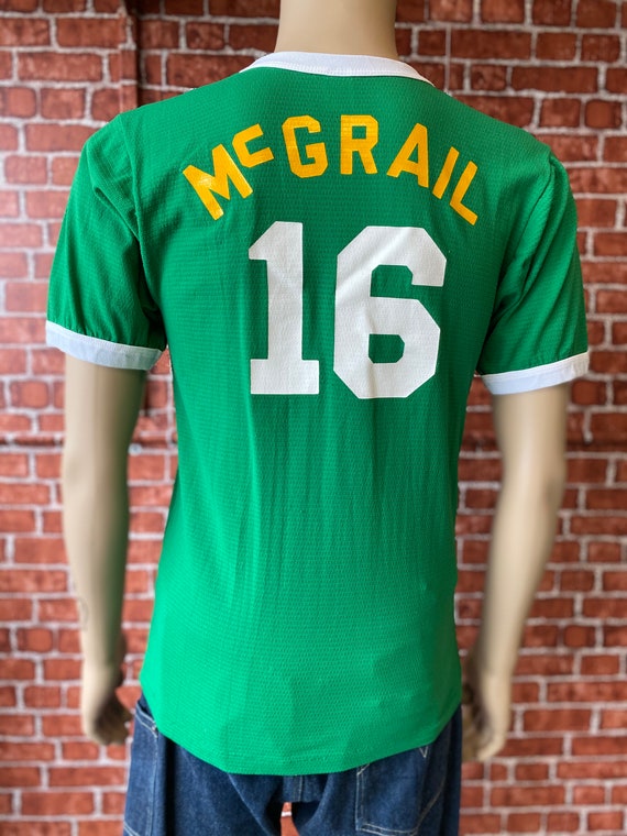 80's Volleyball player #16 McGrail green t-shirt … - image 8