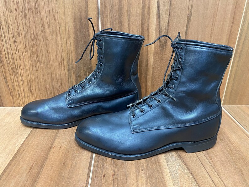 70's NOS Addison Shoe Co. Combat Jump Utility Army Boots Steel Toe Size