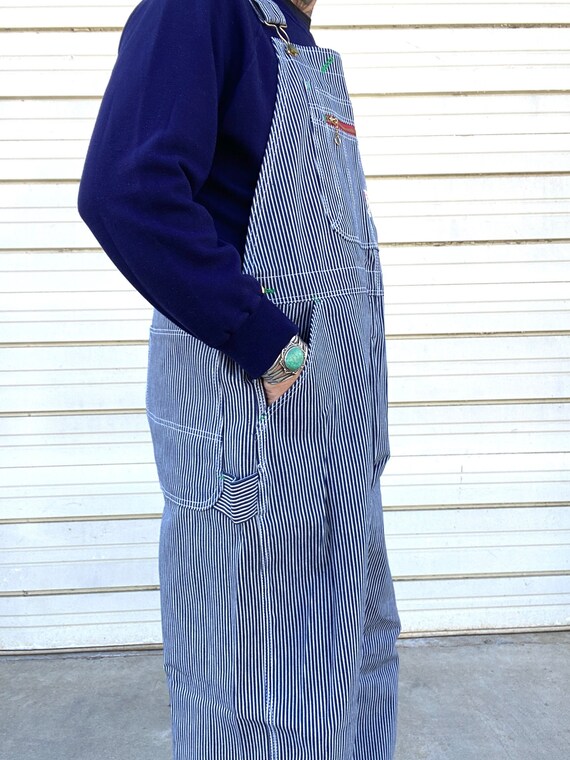 Deadstock Pointer hickory denim work overalls rai… - image 6