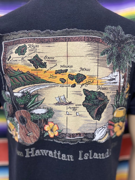 Hawaii Islands souvenir unisex t-shirt black colo… - image 6