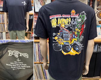 T-shirt Blanc Ed Roth Rat Fink - Coton 100% - Tailles S à 5XL - Neuf Avec étiquettes - Unisexe