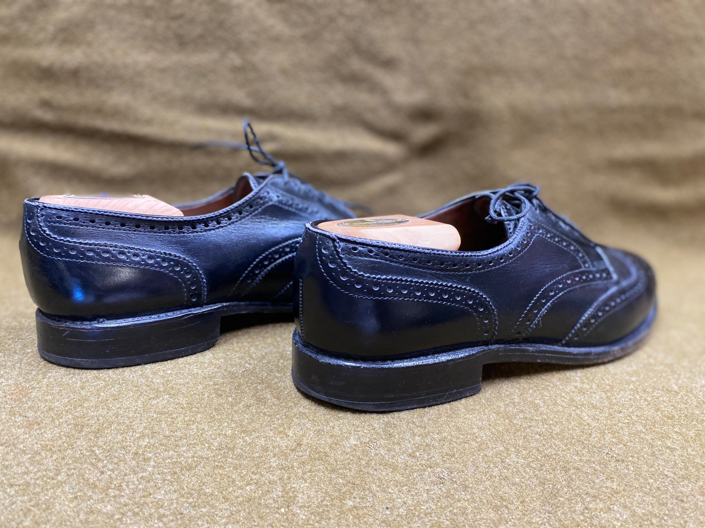 Allen Edmonds Concord Wingtip Oxfords Brogues Shoes Black Allen Edmonds Concord Wingtip Oxfords Brogues Shoes Black