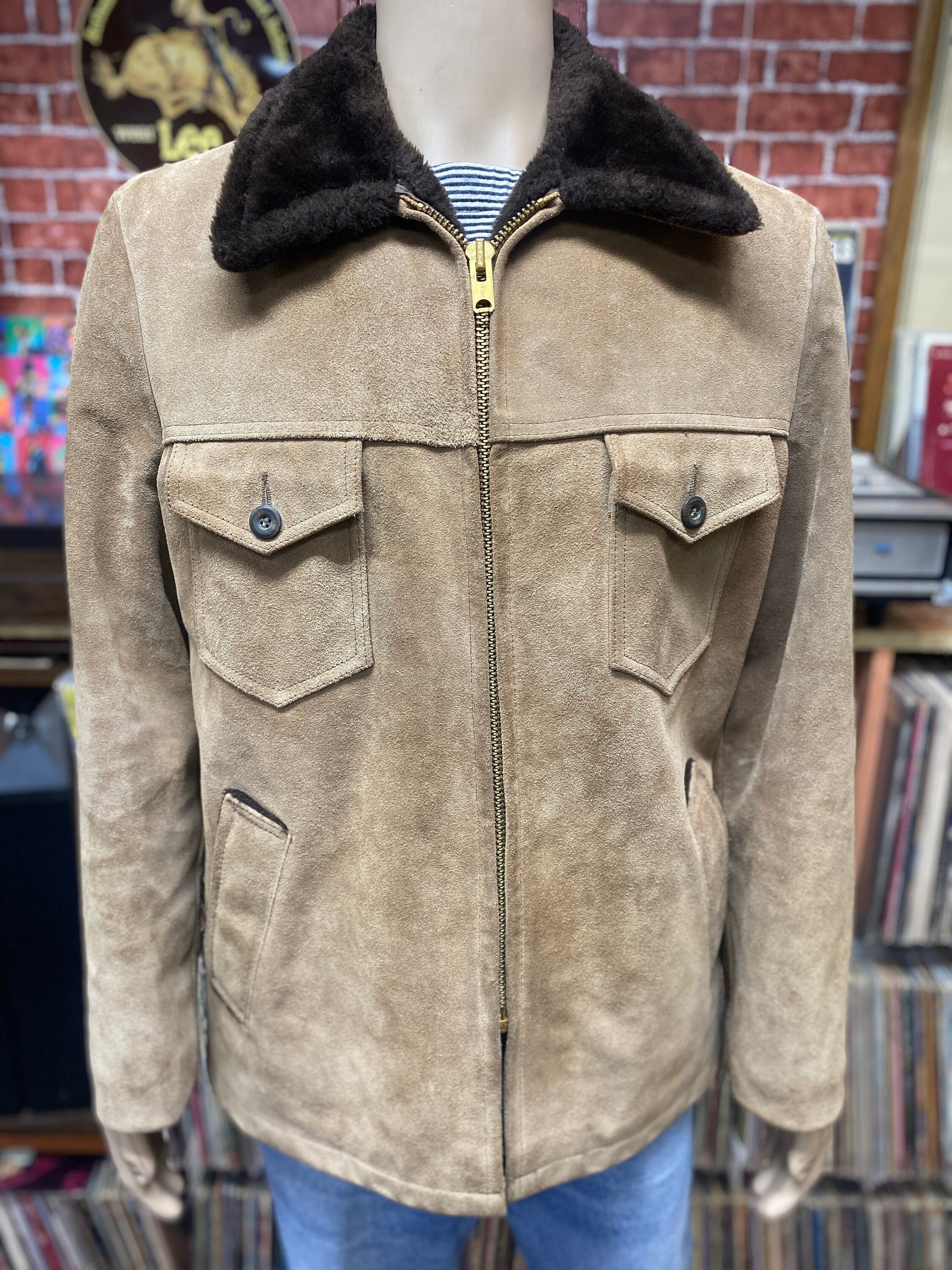 William Barry Suede Coat Trucker 