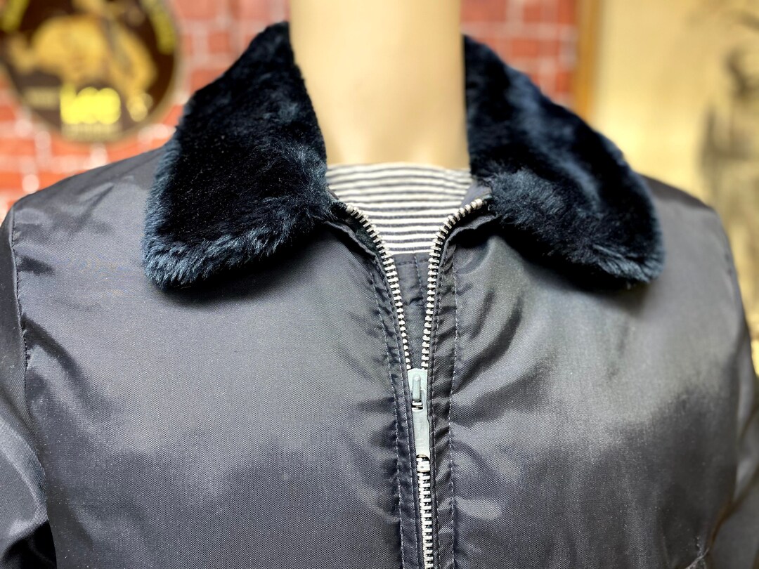 80's Flight Jacket UNWORN Pilot Rocker Hot Rodder Motorcycle Jacket 100 ...