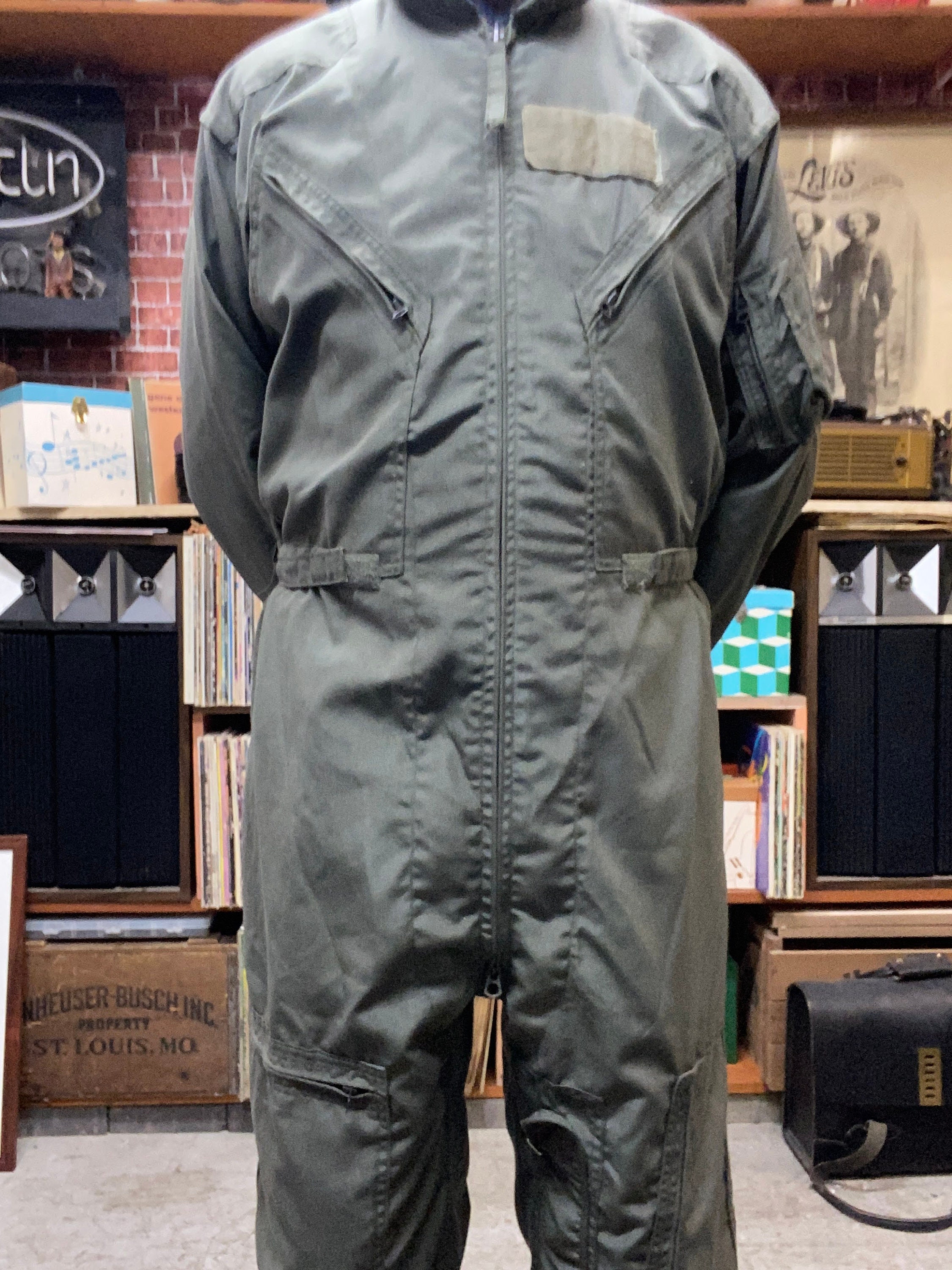 Combinaison Pilote USAF Homme - Taille 38 Longue - Vert Olive Été - Equa Industries Originale