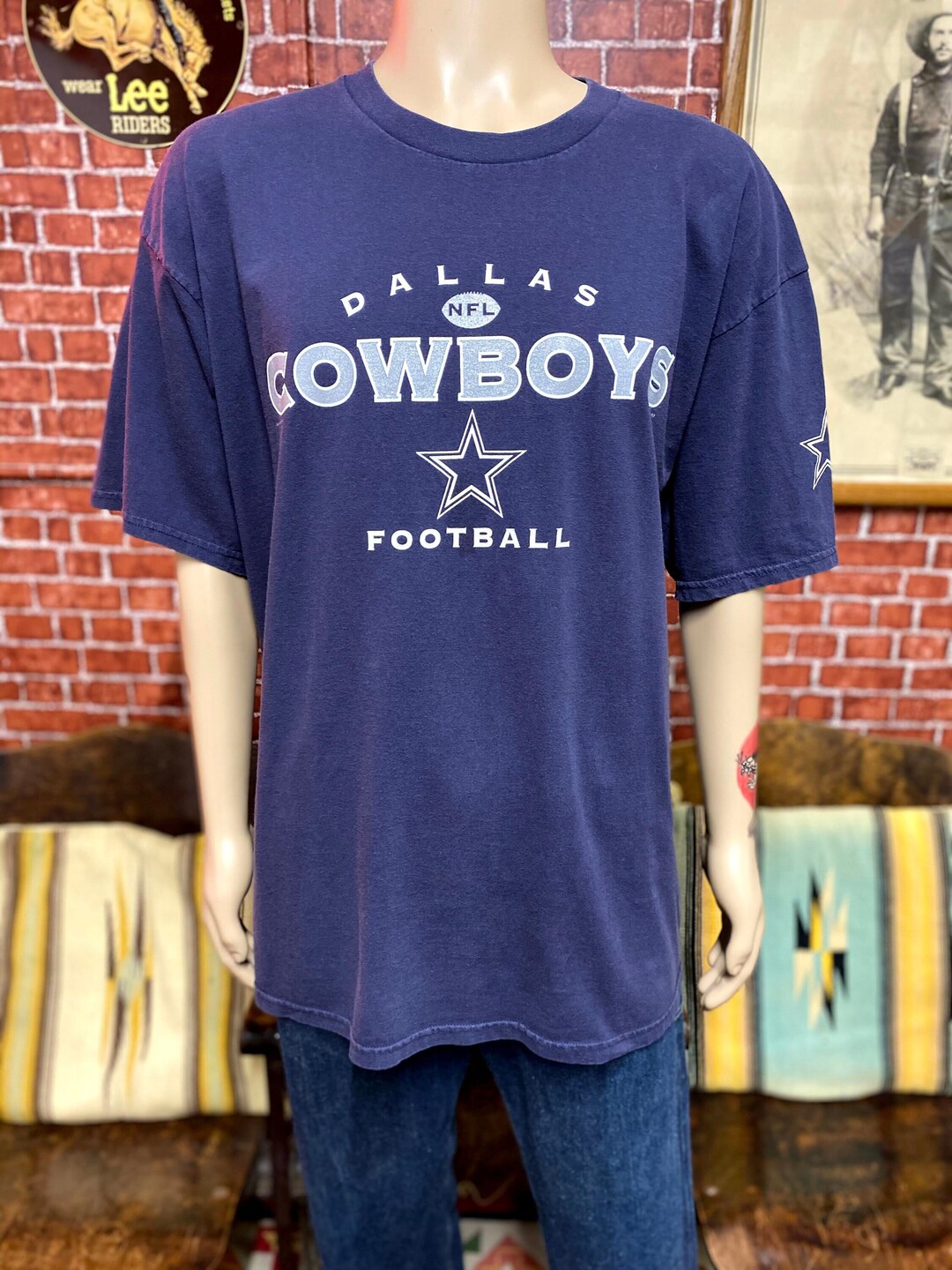 Dallas Cowboys NFL Football Team Blue Cotton T-shirt Size 2X. - Etsy