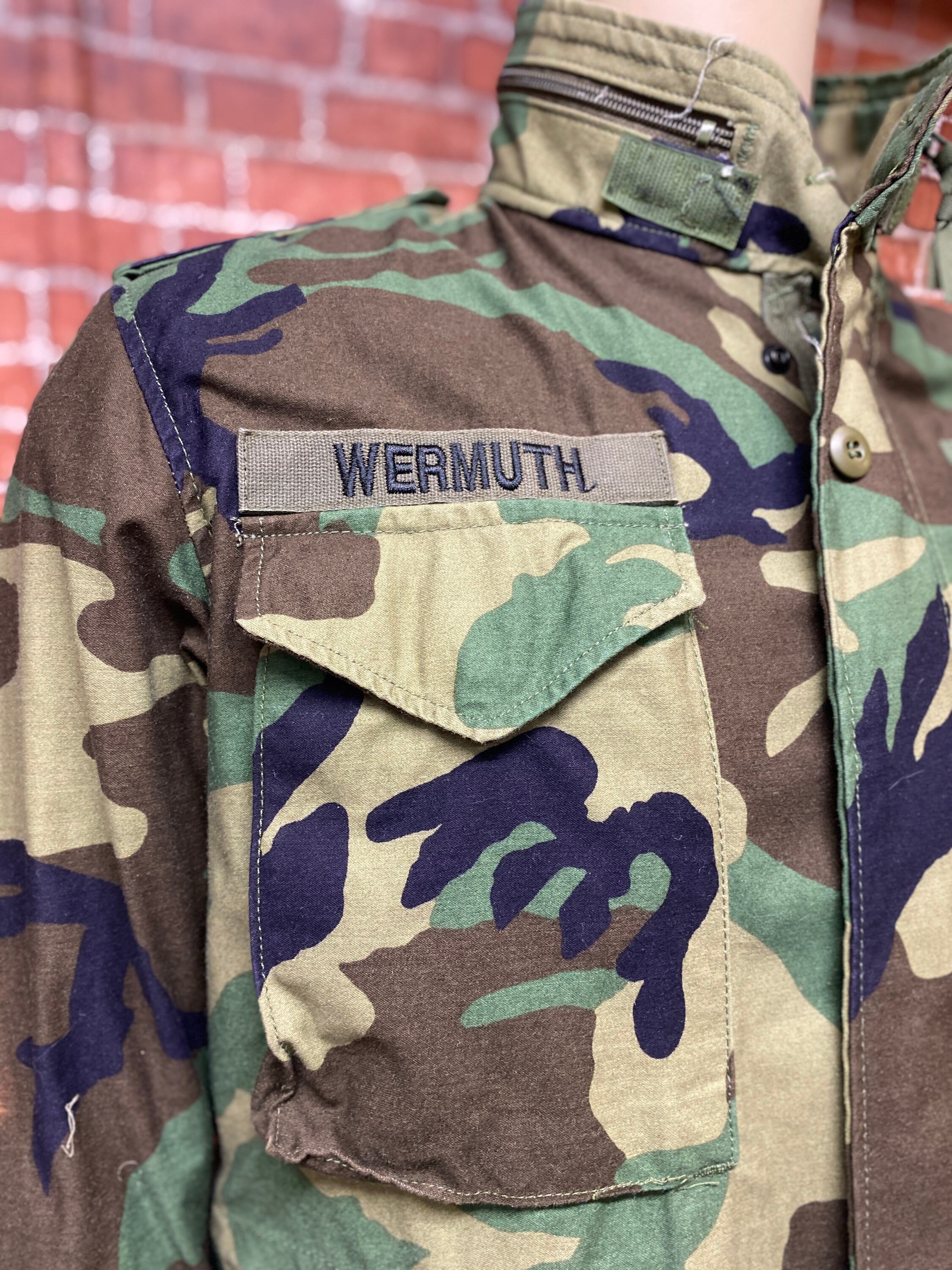 90's U.S. Navy M-65 Field Cold Weather Jacket Camouflage Fatigue