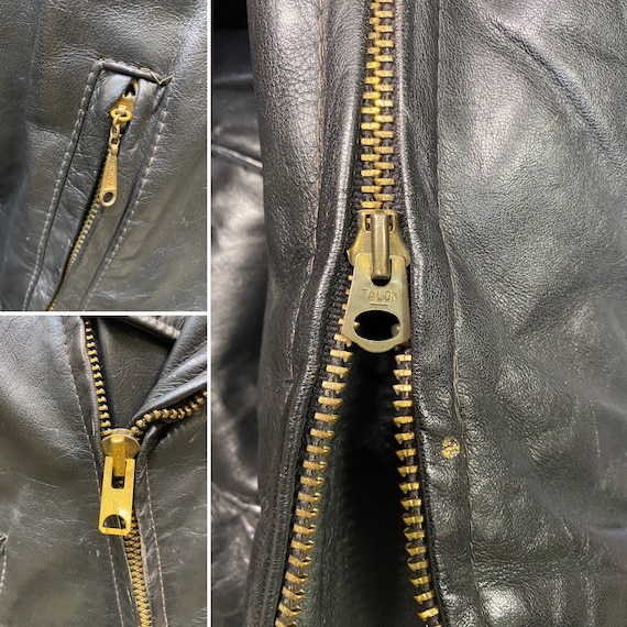 70's Golden Bear Motorcycle Rocker Biker Black Leather Jacket Size Large  Made in U.S.A. - Etsy