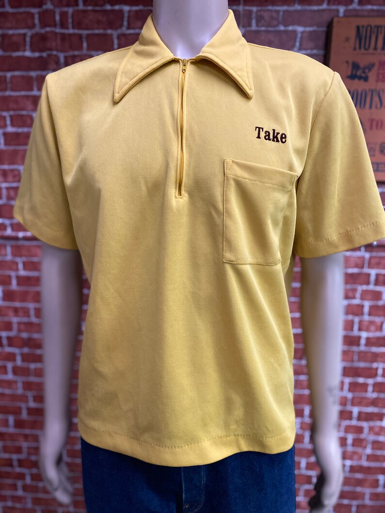 Mr. Morts Bowling Apparel California mustard bowling knit