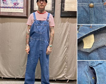 Deadstock Pointer Hickory Denim Work Overalls Railroad Carpenter