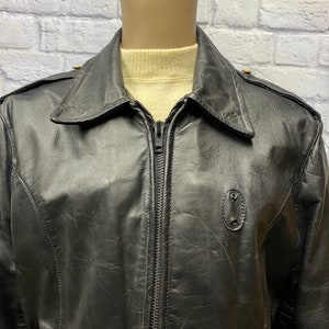 Milwaukee leather men's classic side lace police style shop motorcycle jacket