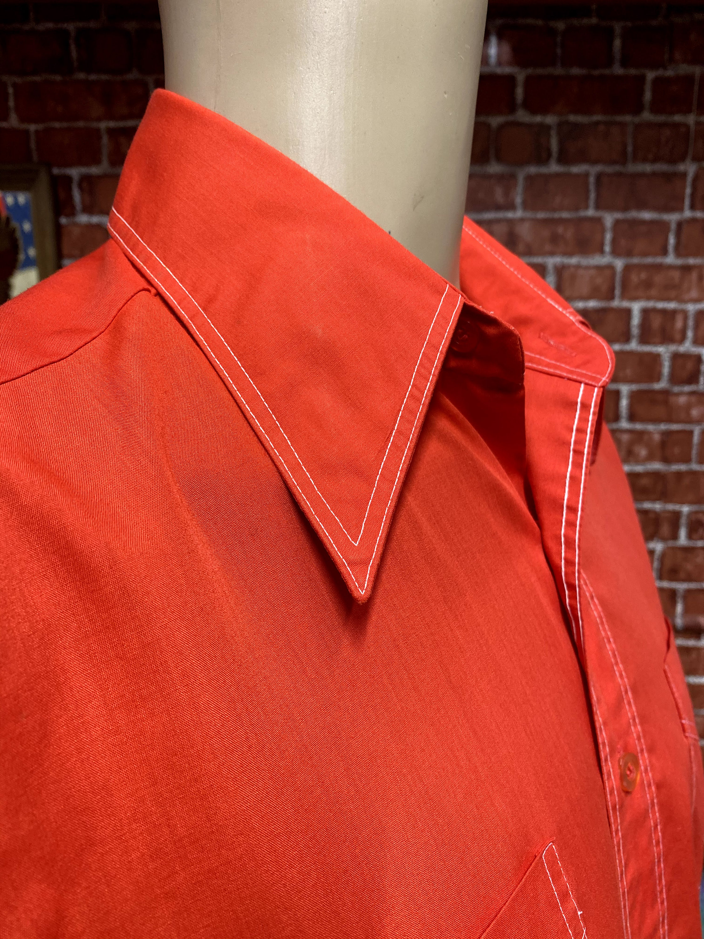 jcpenney red dress shirt Jcpenney Plain Red Dress Button Down Shirt Short Sleeve Size Medium