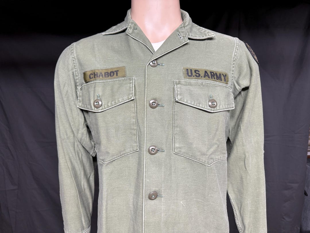 U.S. Army Field Utility Cotton Sateen OG-107 Long Sleeve Shirt