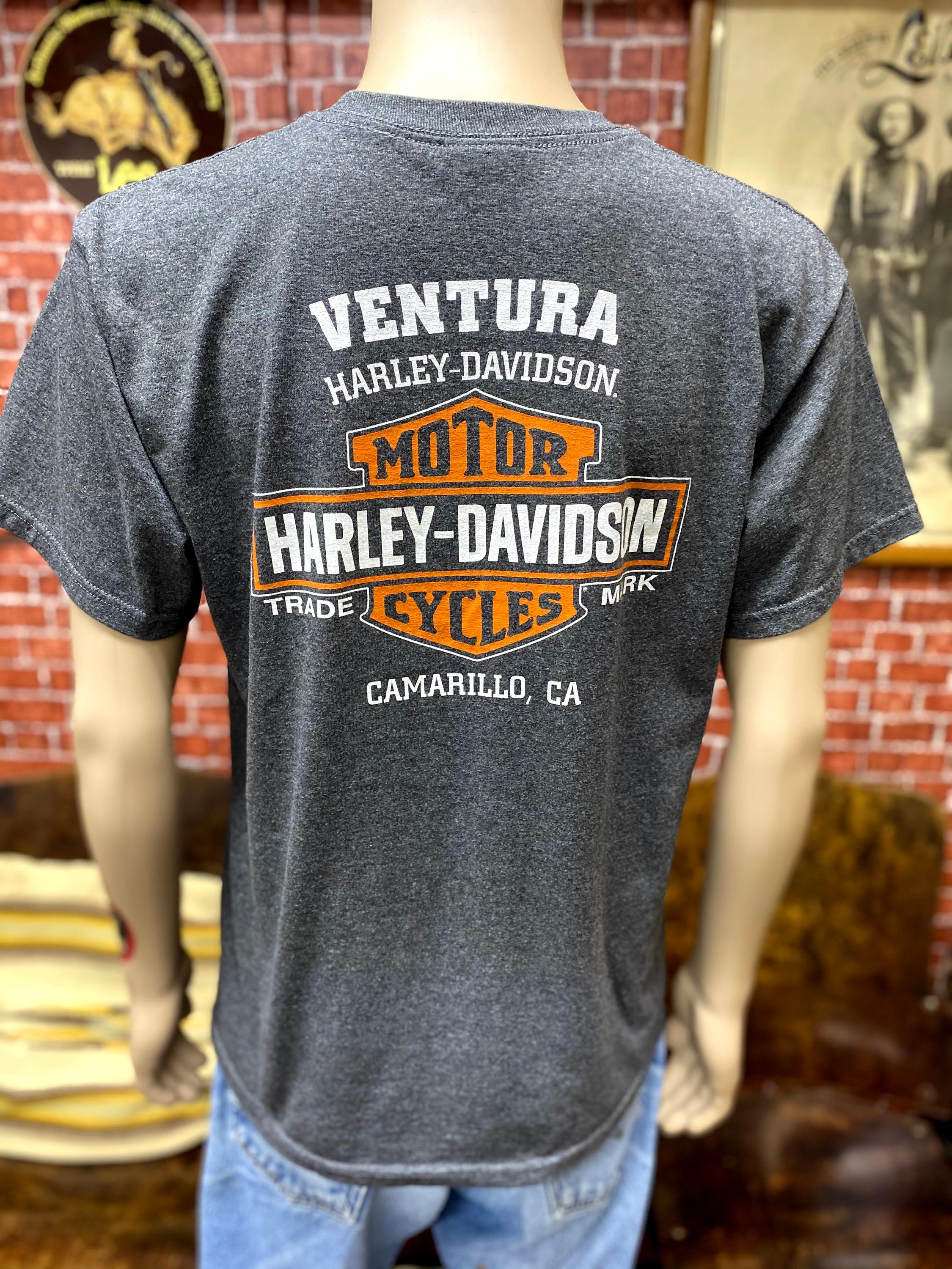 Harley Davidson Motorcycles Ventura Camarillo, CA Gray T-shirt 