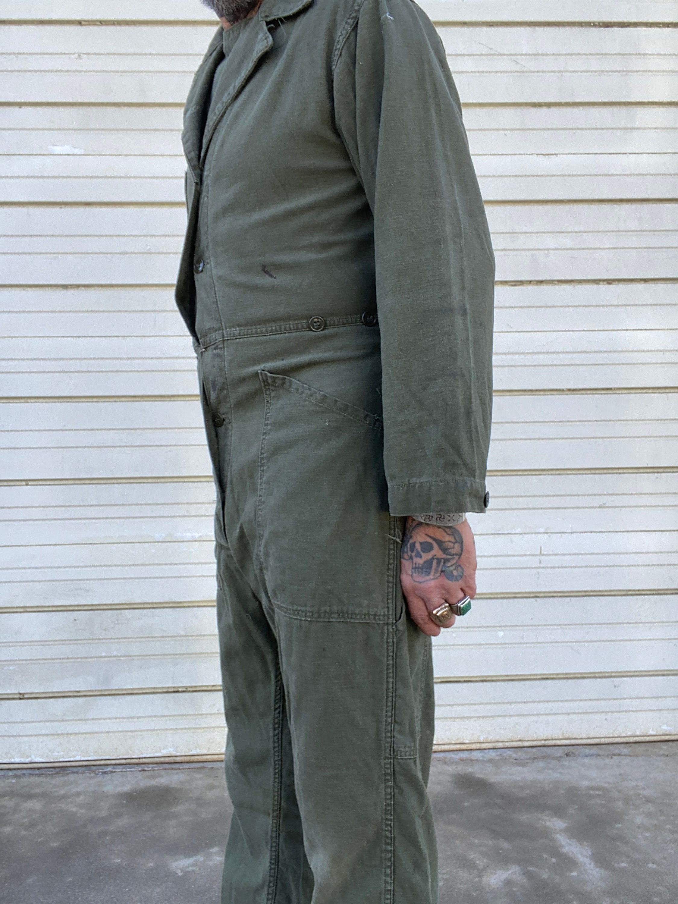 U.S. Army Olive Green Coveralls Type I Utility Mechanic