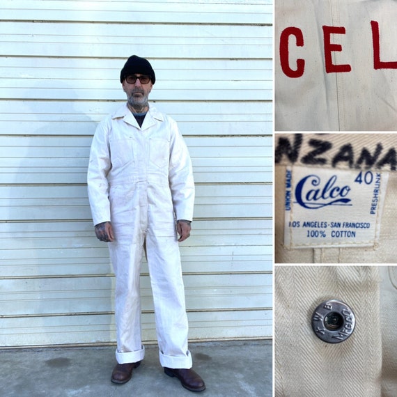 Deadstock 60's K.W.B. MFG CO. Calco La-san Francisco White Outfit