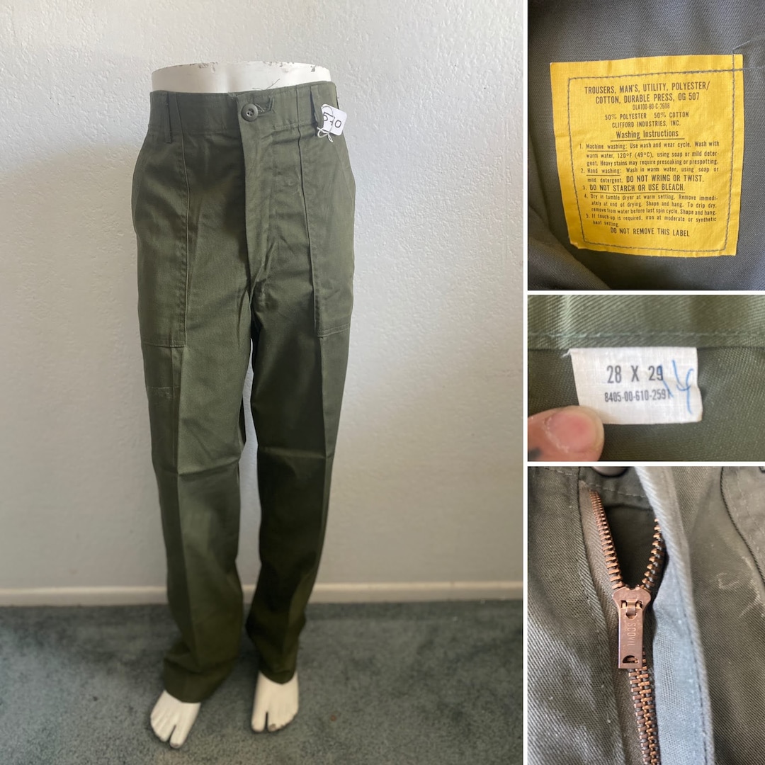 パンツ US ARMY OG-507 UTILITY TROUSERS 1978s US Army OG-507 Utility Trousers | Army Navy Warehouse