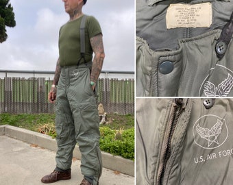 Vtg 1940s Military Pants Mens 28x31 Brown US Army Khaki