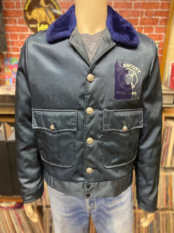 Prescott Fire Department blue quilted lining jacket s… Gem