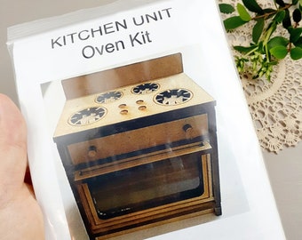 1:12 Scale Kitchen Oven Unit Kit Laser Cut