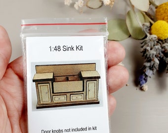 1:48 Quarter Scale Sink Kit Laser Cut